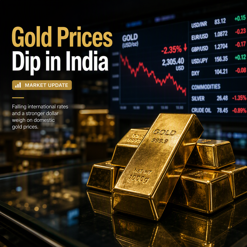 Gold Prices Decline in India as Market Adjusts to International Rates