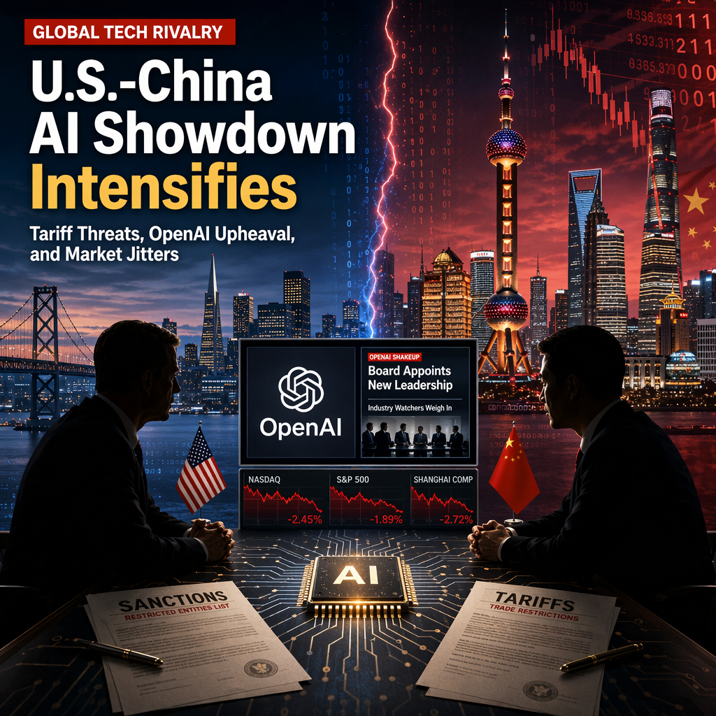 U.S.-China AI Tensions Escalate Amid Potential Tariffs and OpenAI Board Shakeup