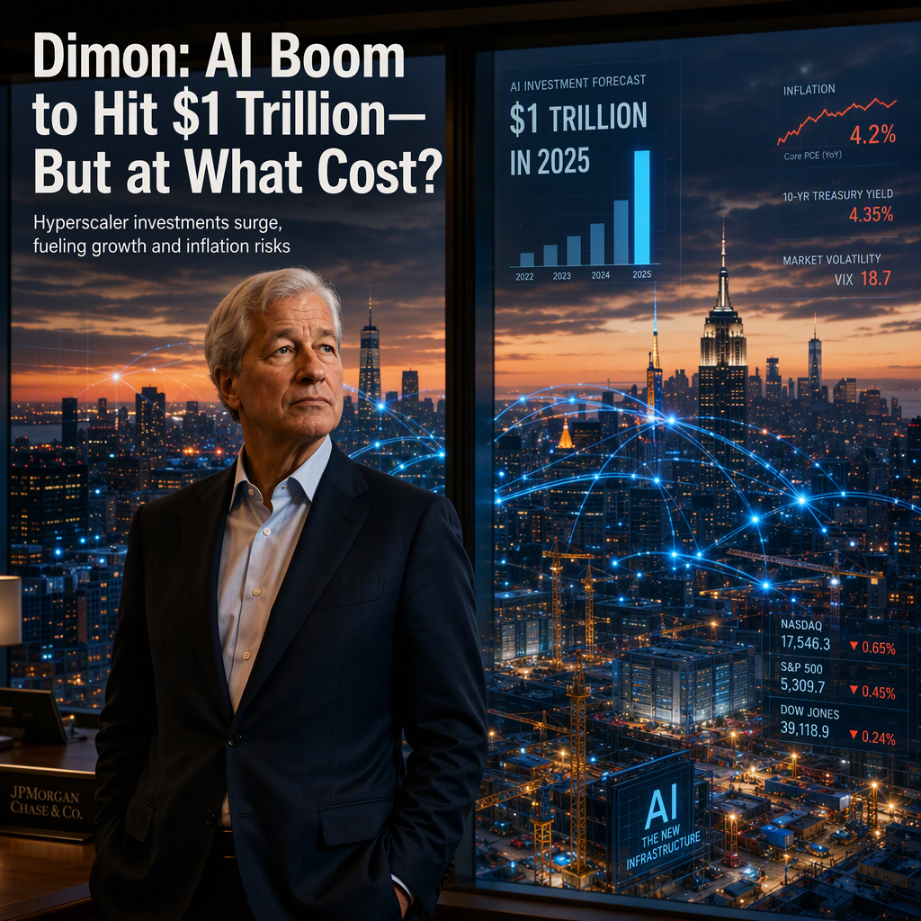 Jamie Dimon Predicts Hyperscaler AI Spending Could Reach $1 Trillion in 2025, Warns on Inflation Risks