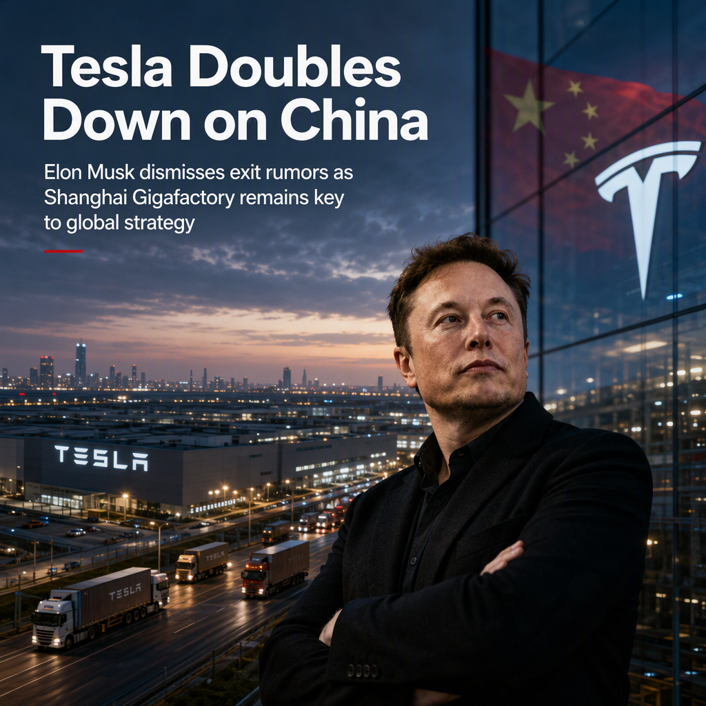 Elon Musk Reaffirms Tesla's Commitment to China Amid Rumors and Geopolitical Tensions