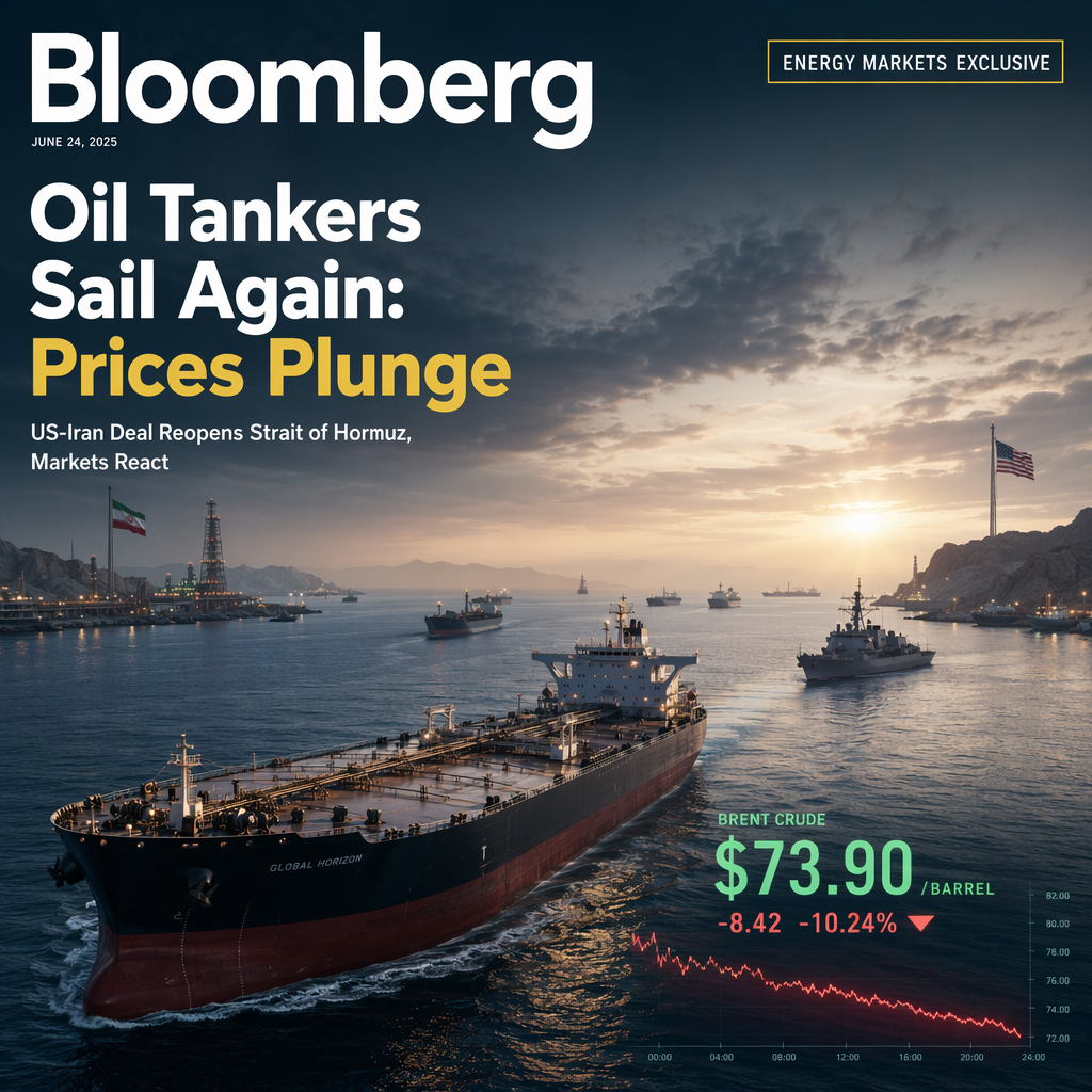 Oil Tankers Resume Passage Through Strait of Hormuz After US-Iran Deal, Oil Prices Drop Sharply