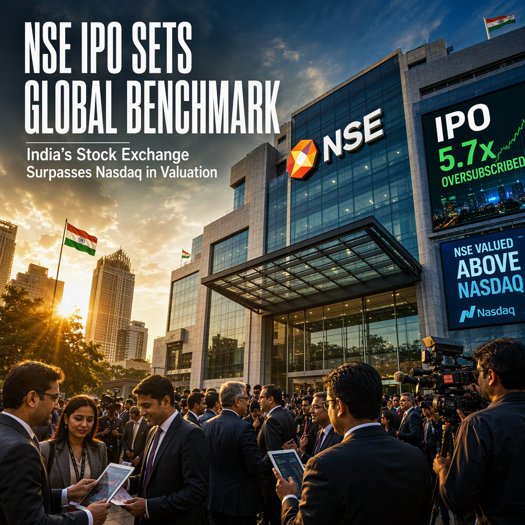 India’s National Stock Exchange IPO Surges Past $10 Billion in Bids, Valued Higher Than Nasdaq