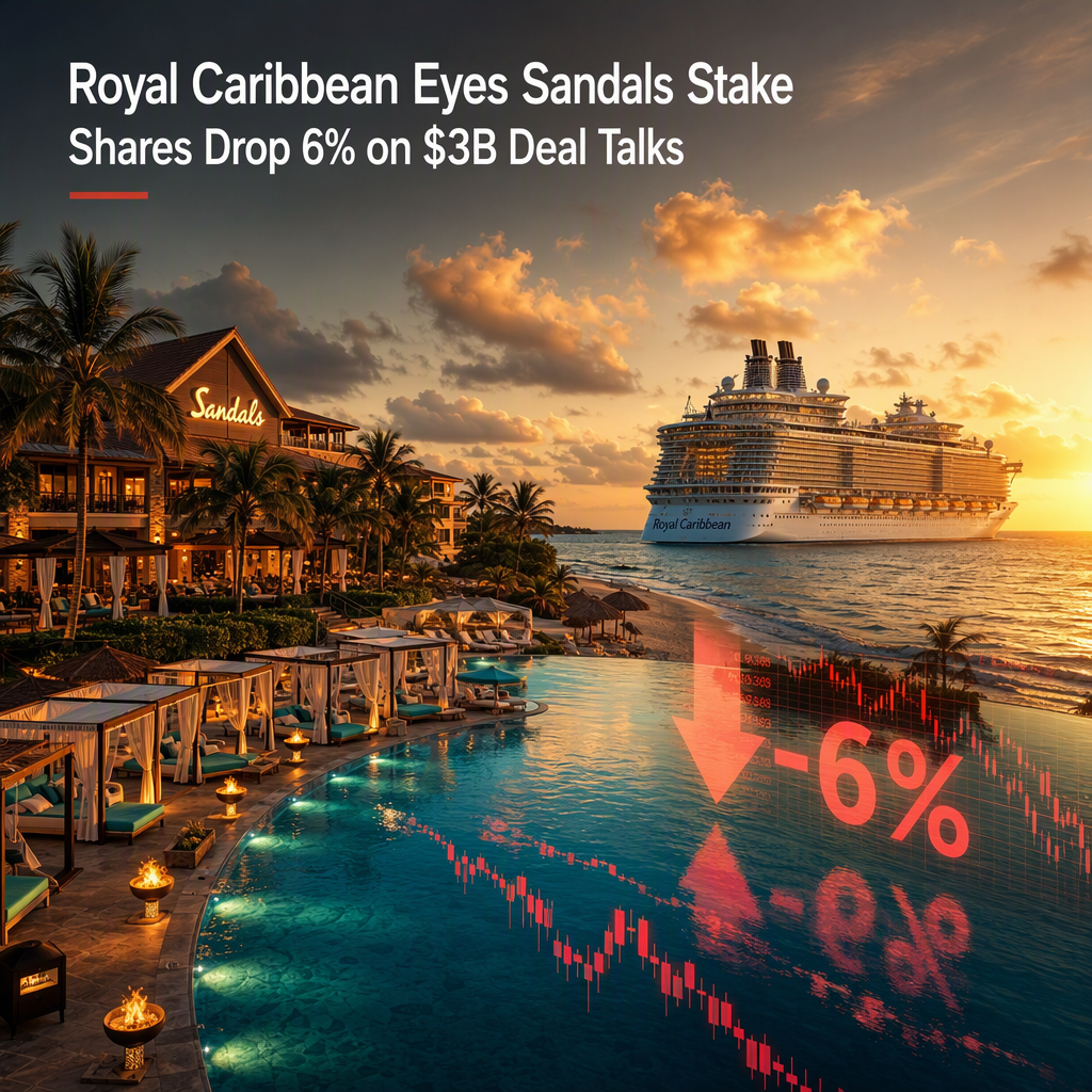 Royal Caribbean Nears $3 Billion Deal for 50% Stake in Sandals, Shares Drop 6%