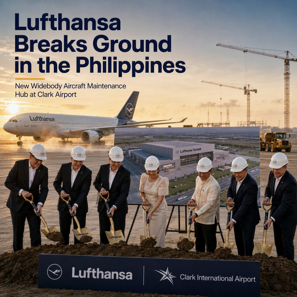 Lufthansa Launches Construction of Major Widebody Aircraft Maintenance Facility in the Philippines