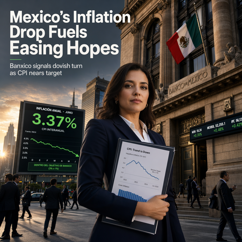 Mexico's June Inflation Surprise Strengthens Case for Dovish Banxico Policy