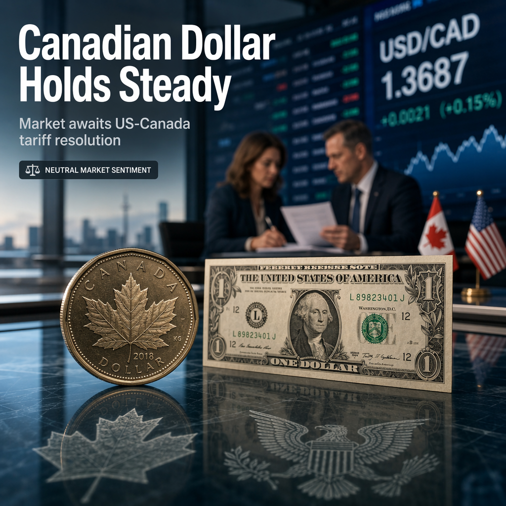 Canadian Dollar Holds Steady Near Fair Value Amid US Tariff Talks
