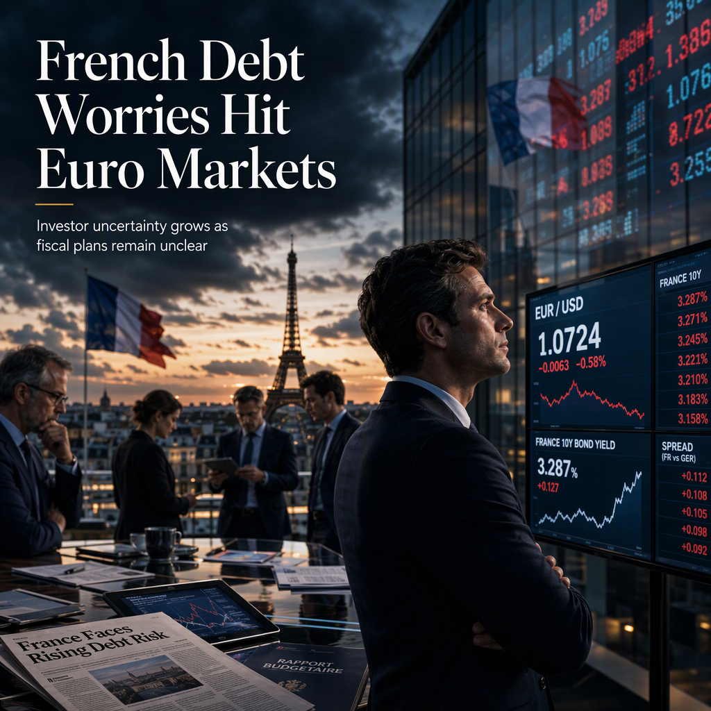 French Debt Concerns Weigh on Euro as Investors React to Treasury Issuance Plans