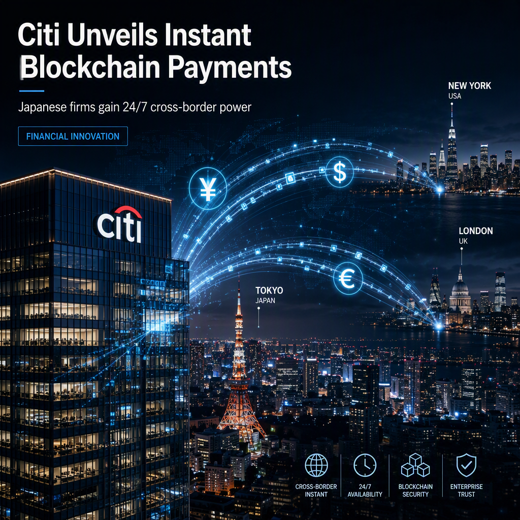 Citi Launches Blockchain-Based Instant Cross-Border Payments for Japanese Firms