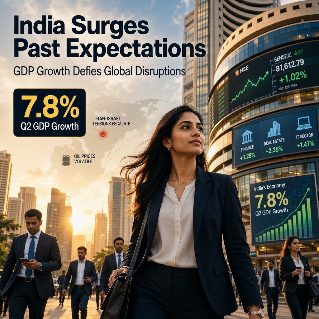 India Posts Surprise 7.8% GDP Growth Despite Iran War Disruptions