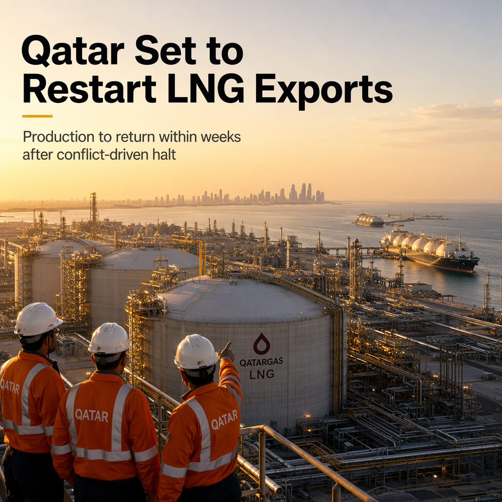 Qatar to Resume Normal LNG Production Within Weeks After Suspension