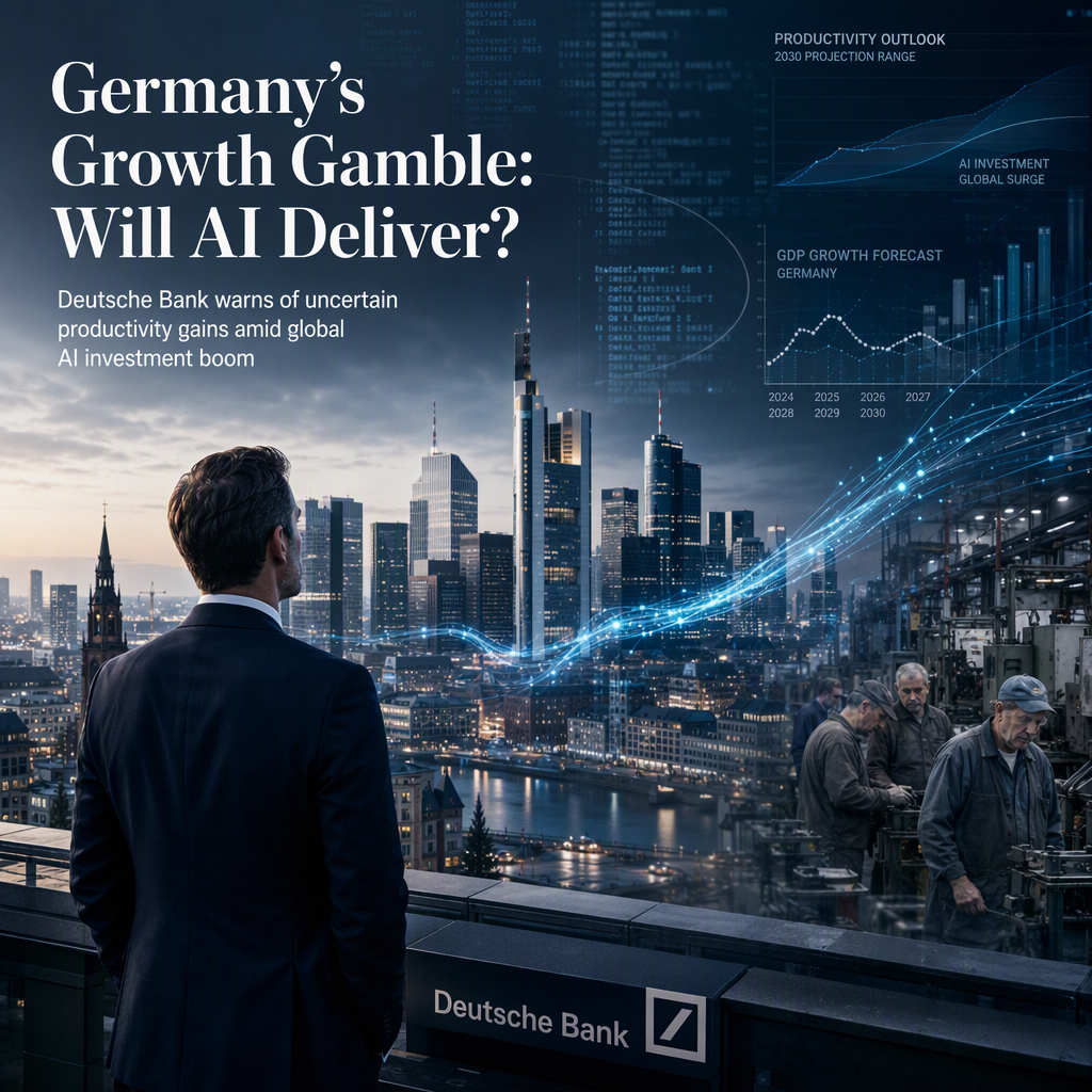 Deutsche Bank Highlights AI Boom's Uncertain Impact on Germany's Growth Outlook