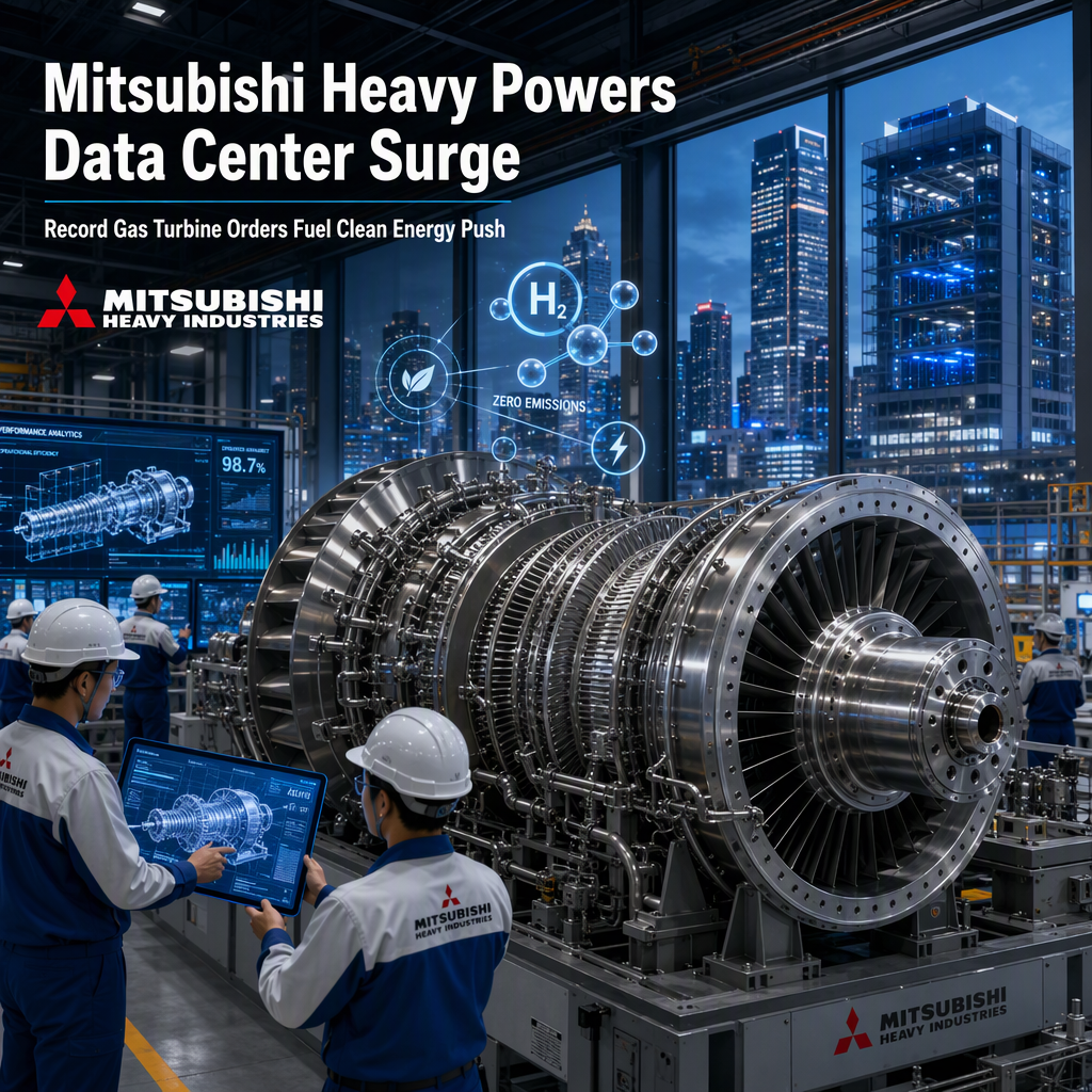 Mitsubishi Heavy Sees Record Gas Turbine Orders Driven by U.S. Data Center Boom