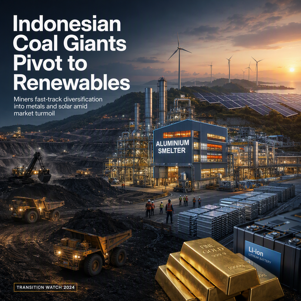 Indonesian Coal Miners Fast-Track Diversification Amid Rising Market Volatility