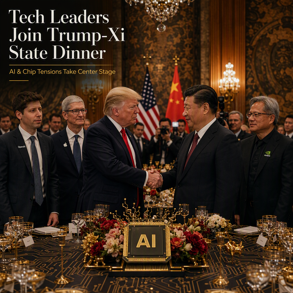 Tech Titans to Attend Trump-Xi State Dinner Amid AI Tensions and Semiconductor Restrictions