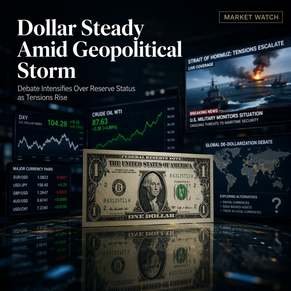 US Dollar Holds Steady Amid Middle East Tensions and Debate Over Reserve Status