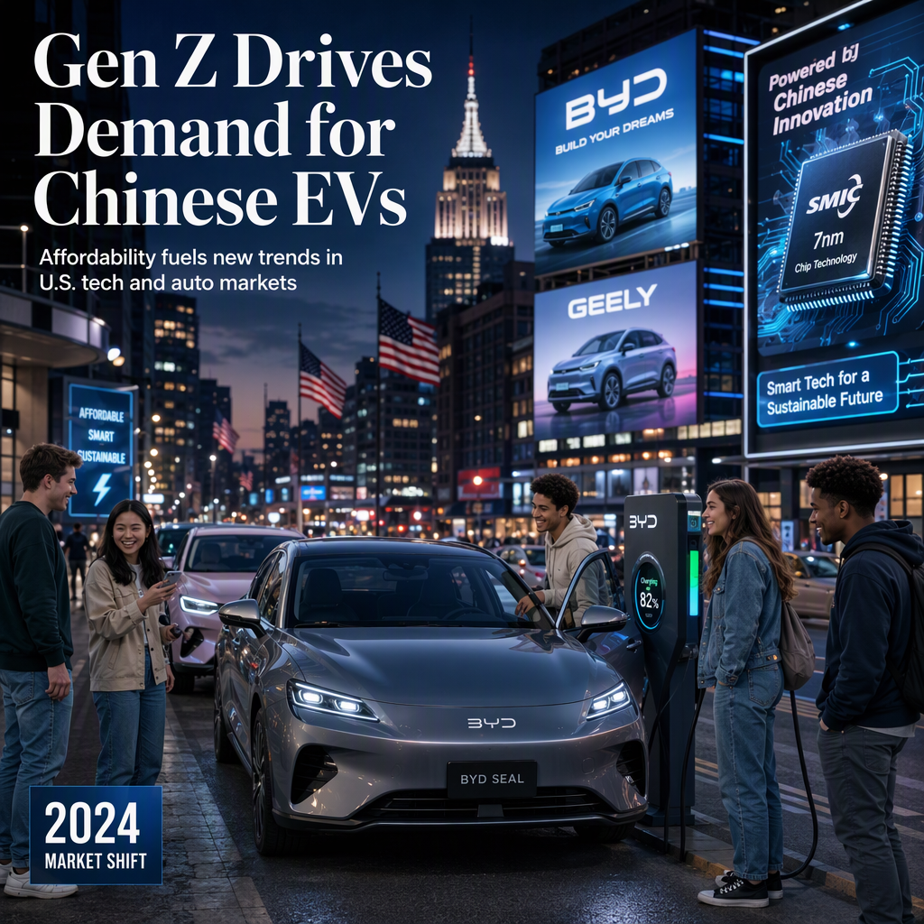 Gen Z Americans Show Strong Interest in Affordable Chinese EVs and Chips, Survey Finds