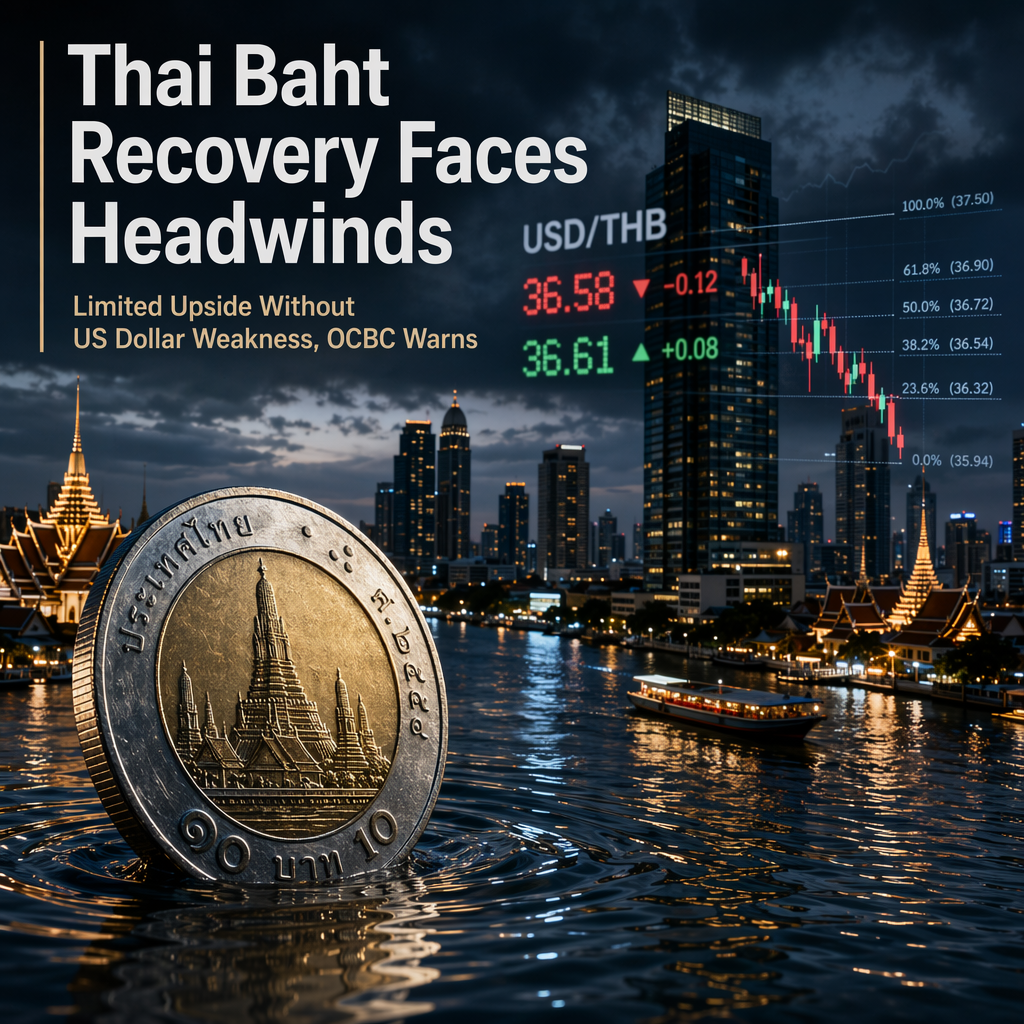 Thai Baht Recovery Likely Shallow Without USD Weakness, Says OCBC