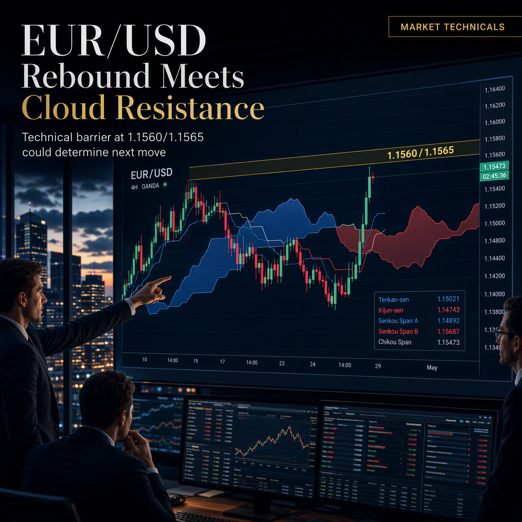 EUR/USD Rebound Faces Key Resistance at Ichimoku Cloud Top, Says UOB