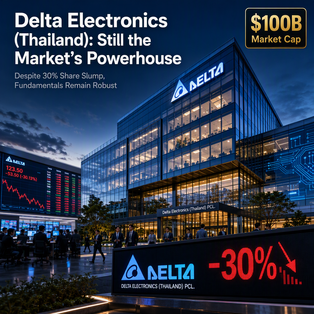 Delta Electronics (Thailand) Maintains Market Leadership Despite 30% Share Price Slump