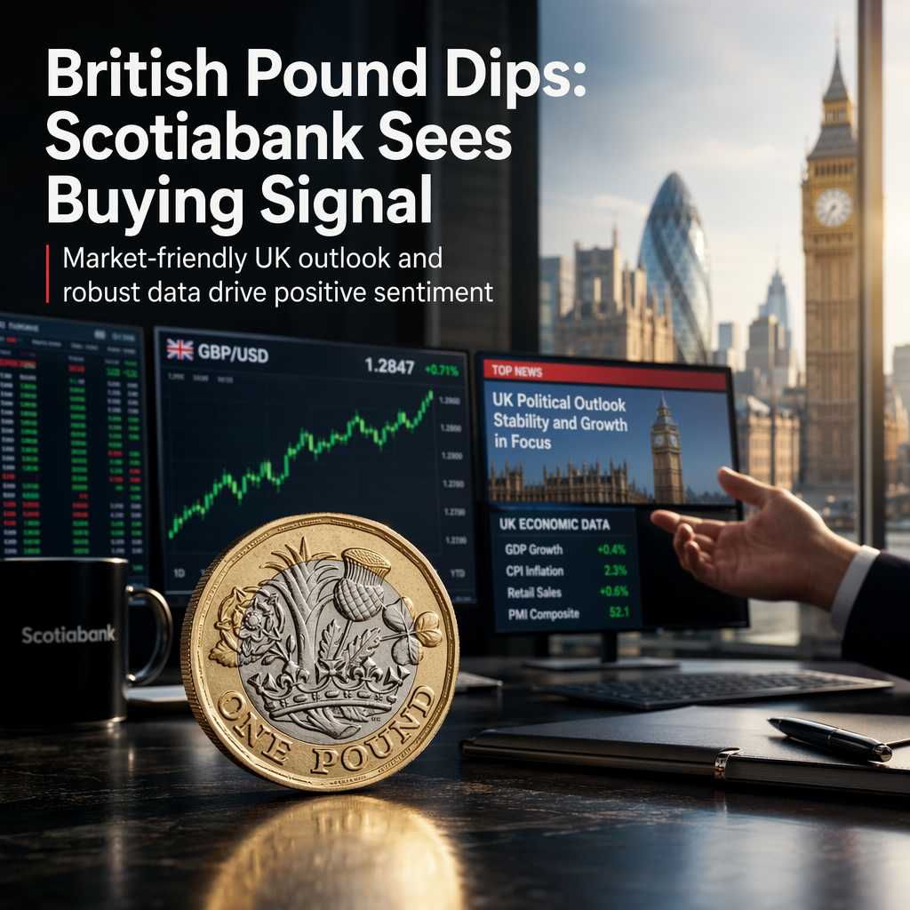 Scotiabank Sees British Pound Dips as Buying Opportunity Amid Market-Friendly UK Political Outlook