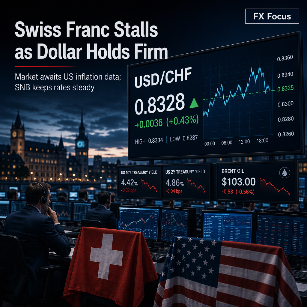 Swiss Franc Recovery Stalls as US Dollar Holds Firm Despite Weaker Treasury Yields