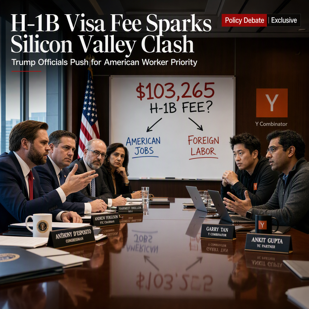 Trump Officials and Tech Leaders Clash Over Proposed $103,265 H-1B Visa Fee and American Worker Hiring
