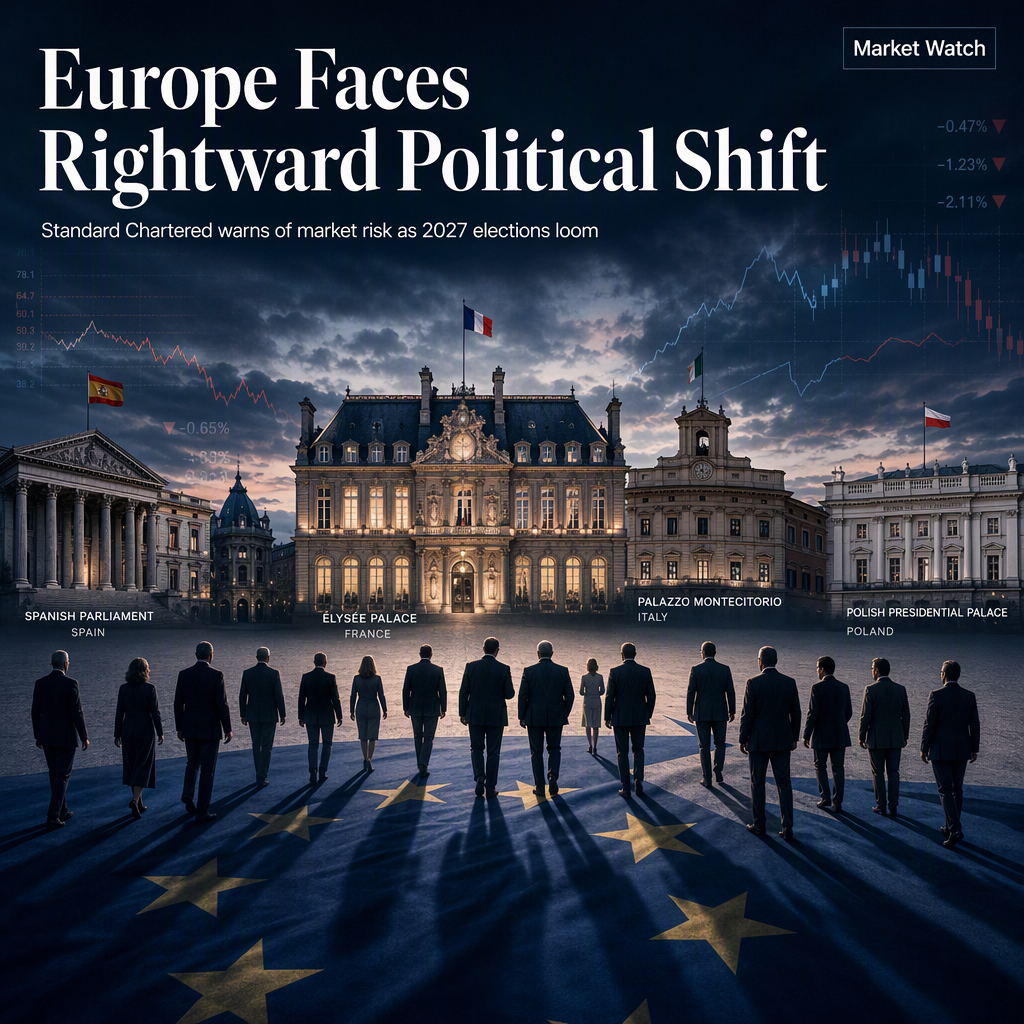 Standard Chartered Warns of Potential Rightward Shift in European Politics by 2027