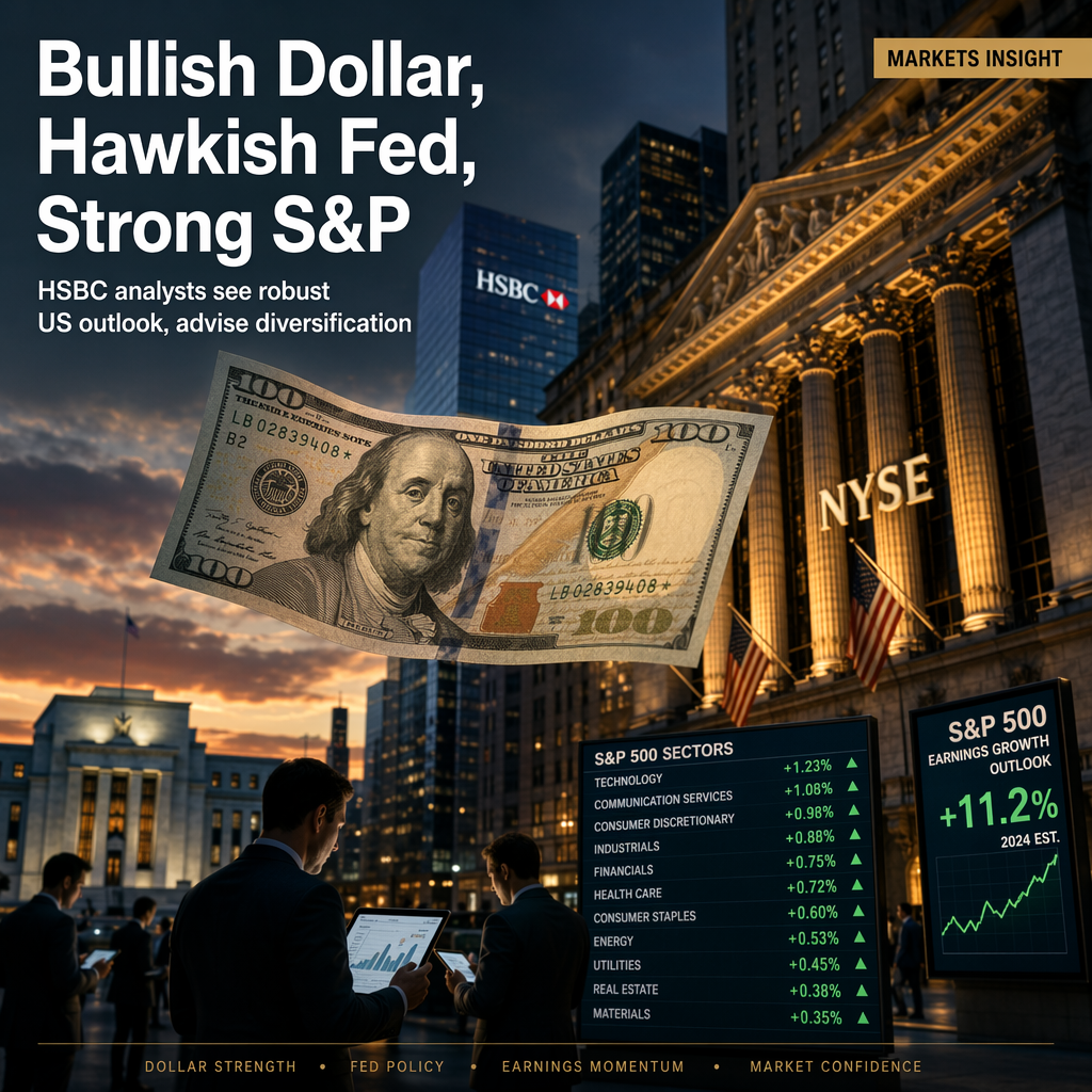 HSBC Turns More Bullish on US Dollar Amid Hawkish Fed Stance and Robust S&P 500 Earnings Outlook
