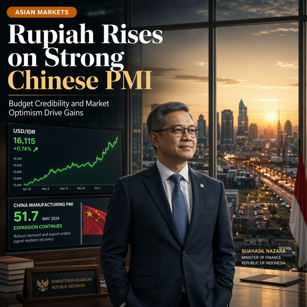 Indonesian Rupiah Strengthens as Robust Chinese PMI Data and Budget Assurance Boost Sentiment