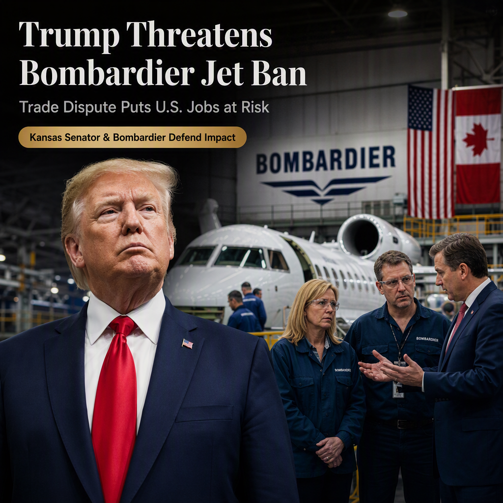 Trump Threatens to Block Bombardier Jets Amid Canada Trade Dispute; Kansas Senator and Bombardier Defend U.S. Impact