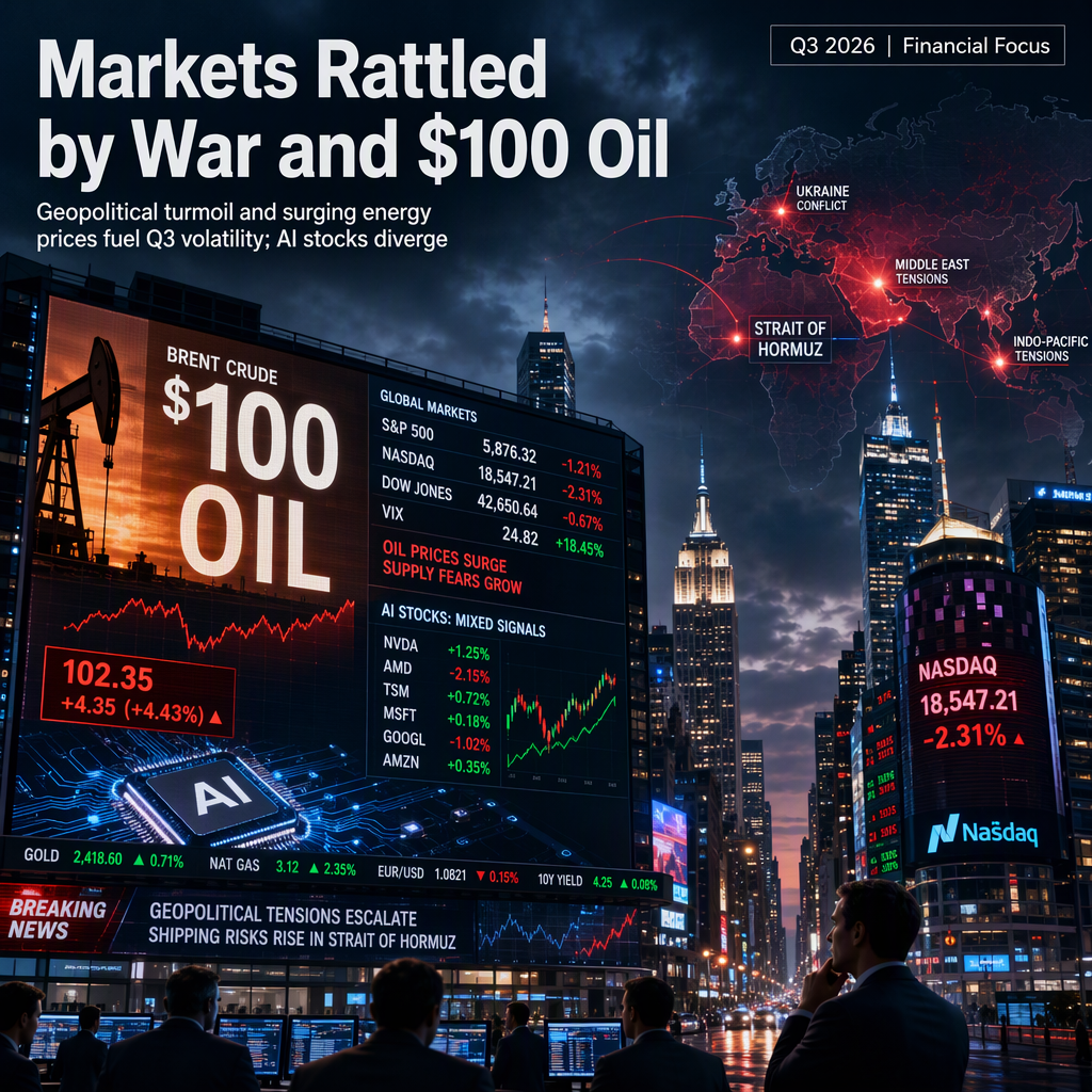Geopolitical Tensions and $100 Oil Drive Volatile Q3 Markets; AI Stocks Mixed