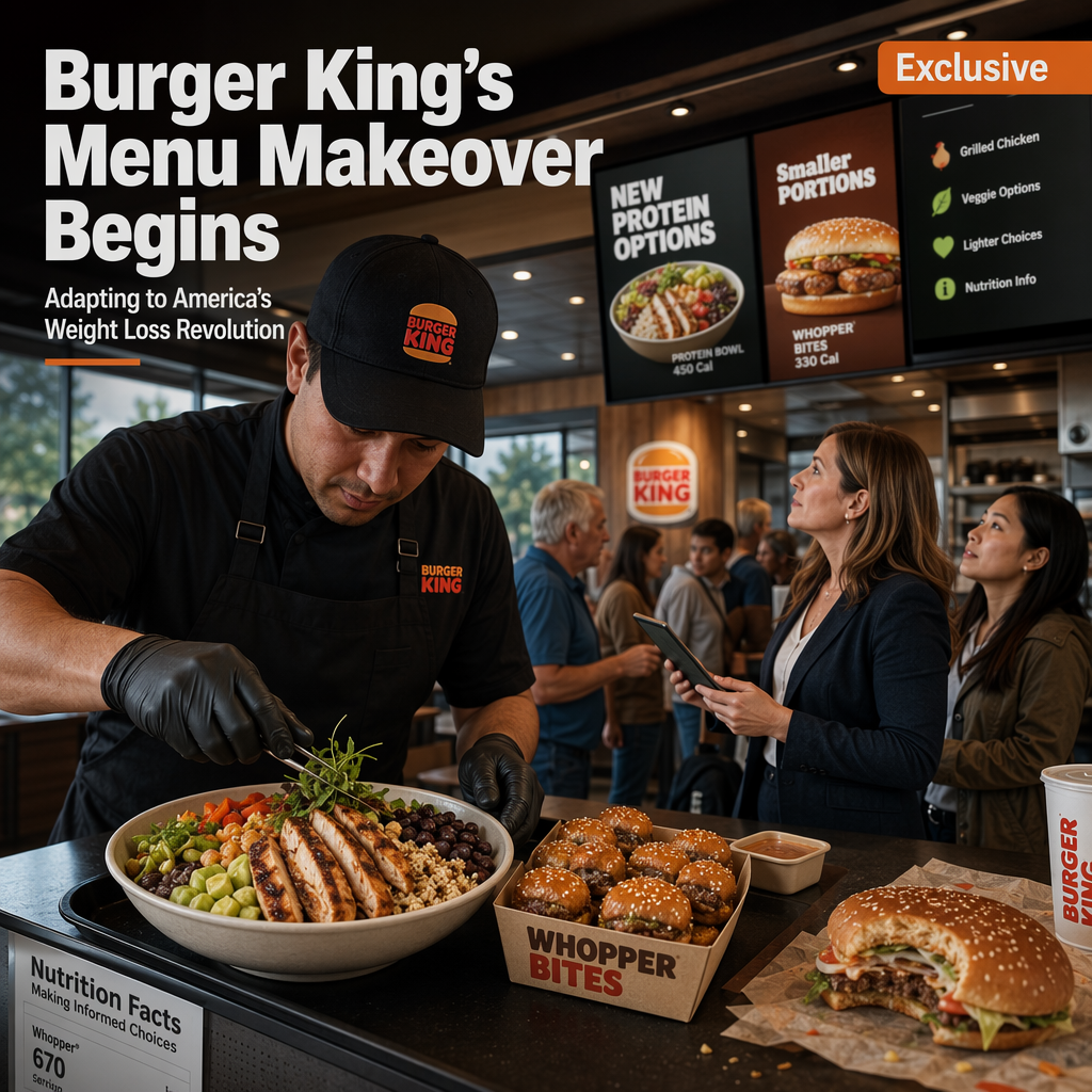 Burger King Prepares for GLP-1 Weight Loss Drug Impact with Menu Innovation