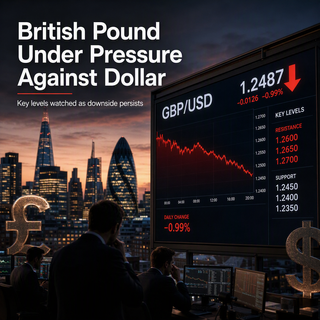 British Pound Faces Persistent Downside Pressure Against US Dollar, Says UOB