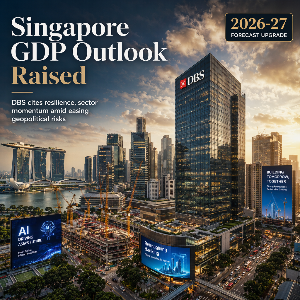 DBS Raises Singapore GDP Growth Forecasts Amid Geopolitical Resilience and Sector Momentum