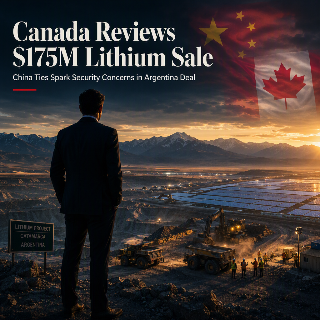 Canada Reviews $175 Million Argentina Lithium Sale Amid China Ties and Security Concerns