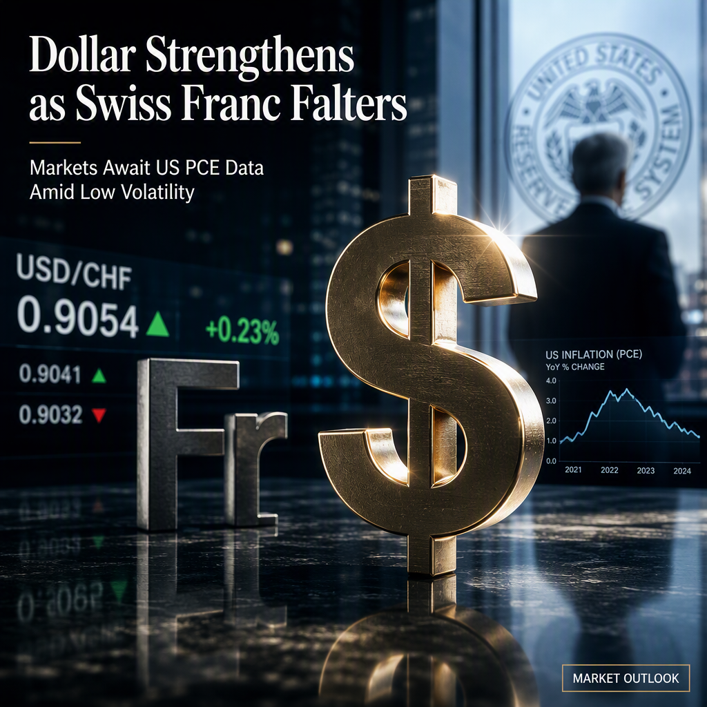 Swiss Franc Weakens as US Dollar Gains Ahead of Key PCE Inflation Data