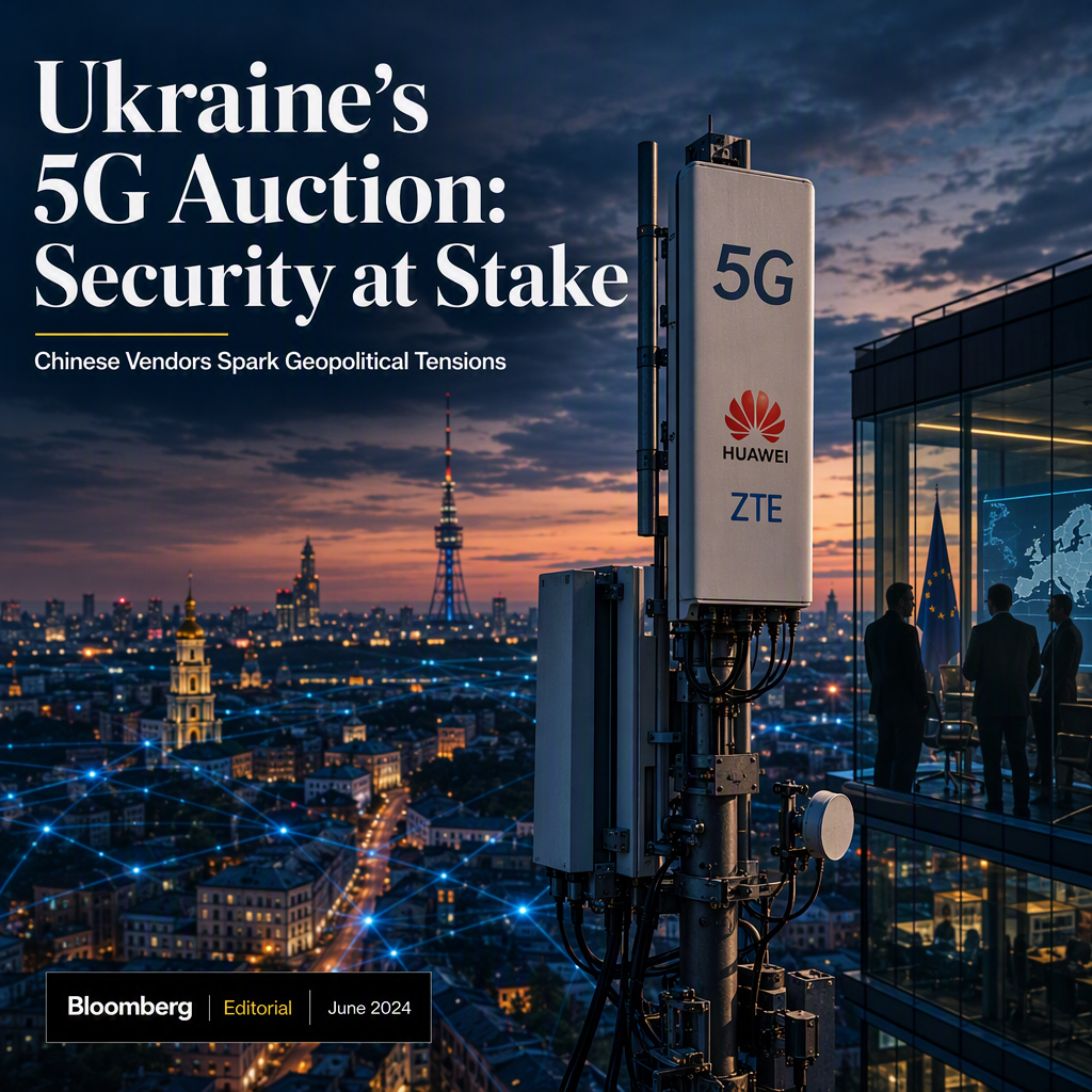 Ukraine's 5G Auction Raises Security Concerns Over Potential Chinese Vendor Involvement