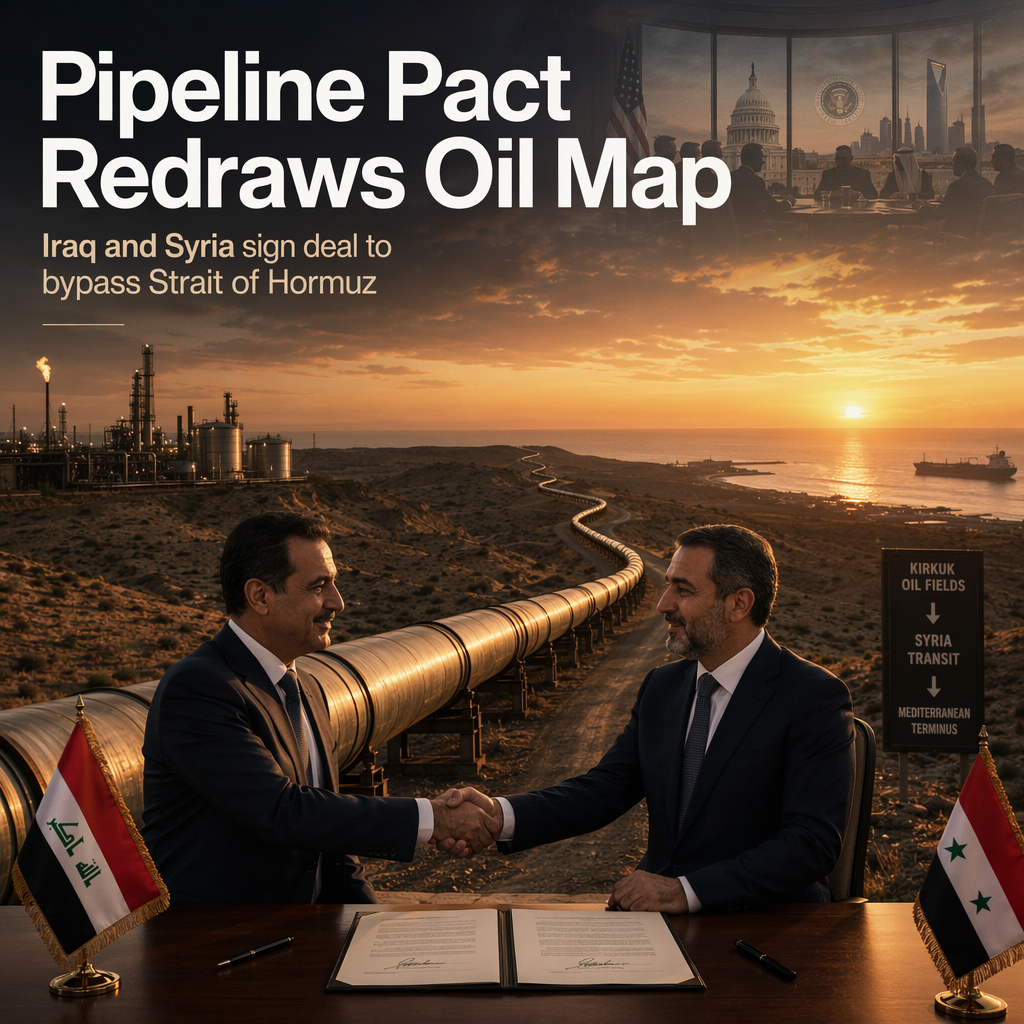 Iraq and Syria Sign Deal to Restore Key Oil Pipeline Bypassing Strait of Hormuz
