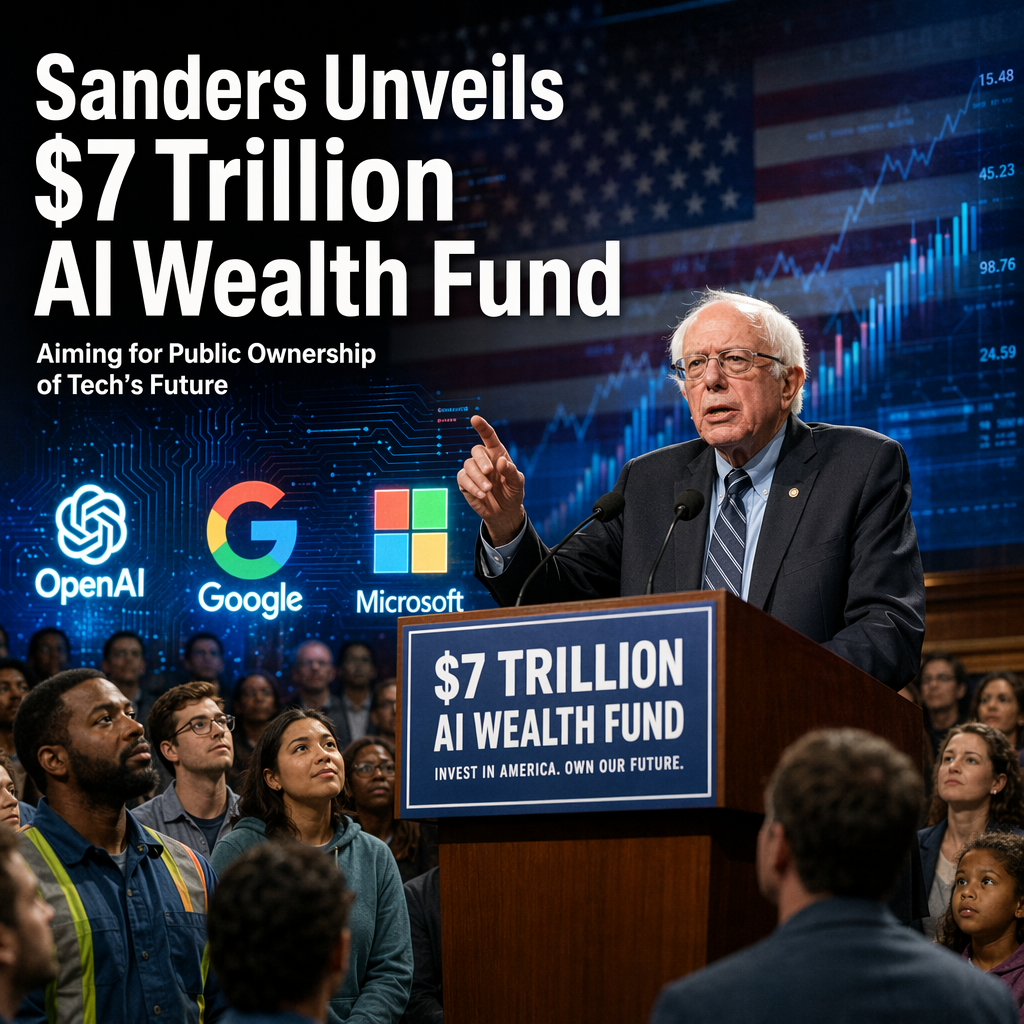 Bernie Sanders Proposes $7 Trillion Sovereign Wealth Fund for Public Ownership of AI Companies