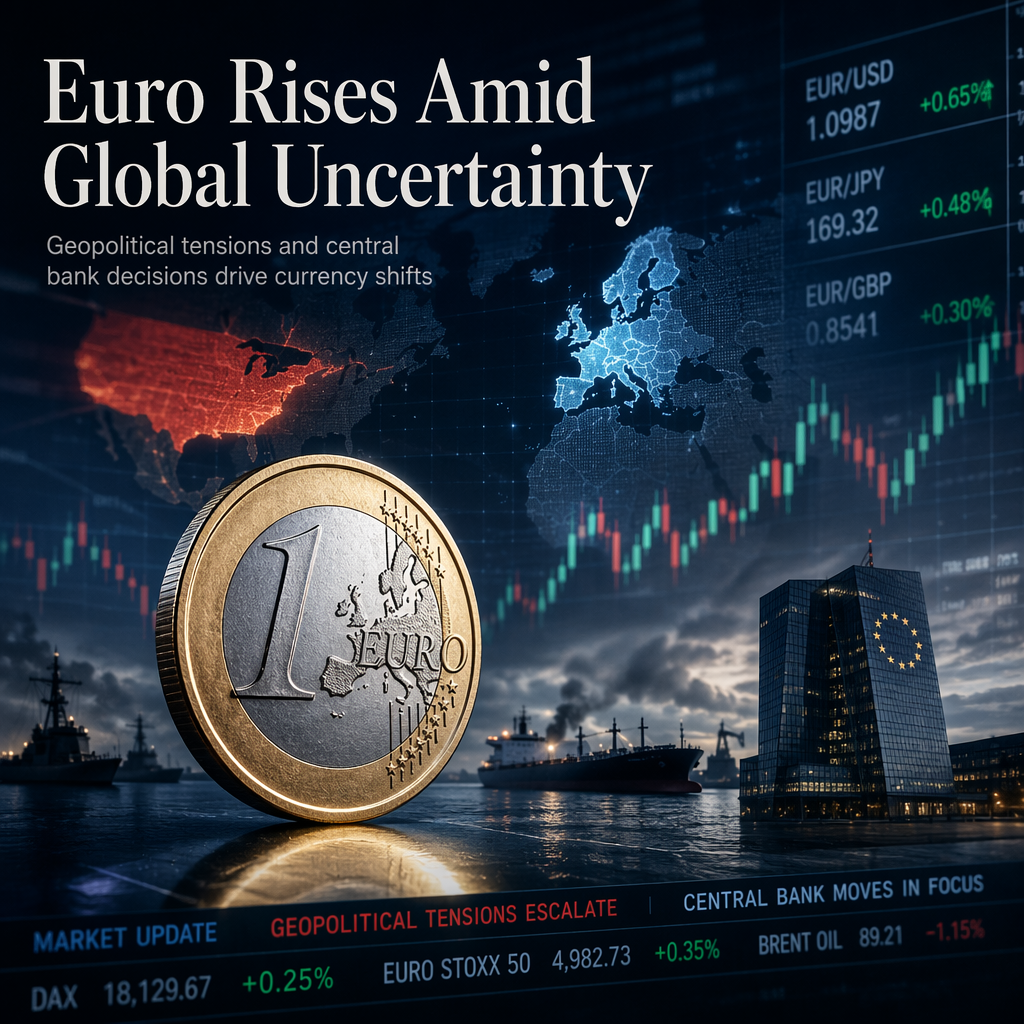 Euro Strengthens Against US Dollar Amid Geopolitical Tensions and Central Bank Decisions