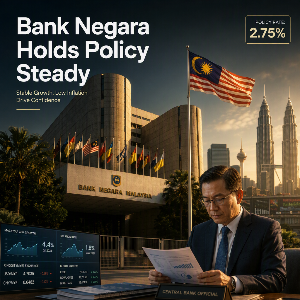 Bank Negara Malaysia Maintains Policy Rate Amid Stable Growth and Inflation Outlook