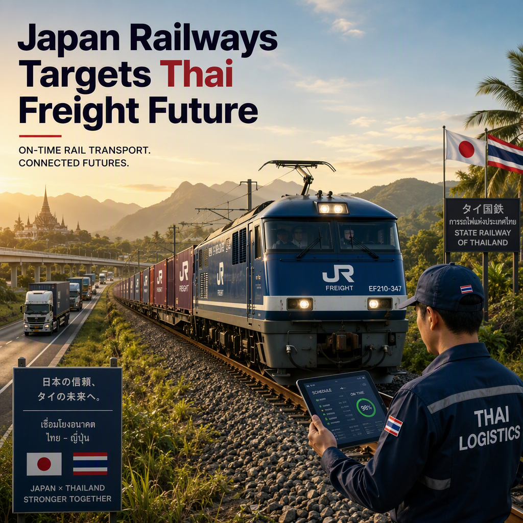 Japan Railways Group Eyes Thai Freight Market with On-Time Rail Transport Initiative