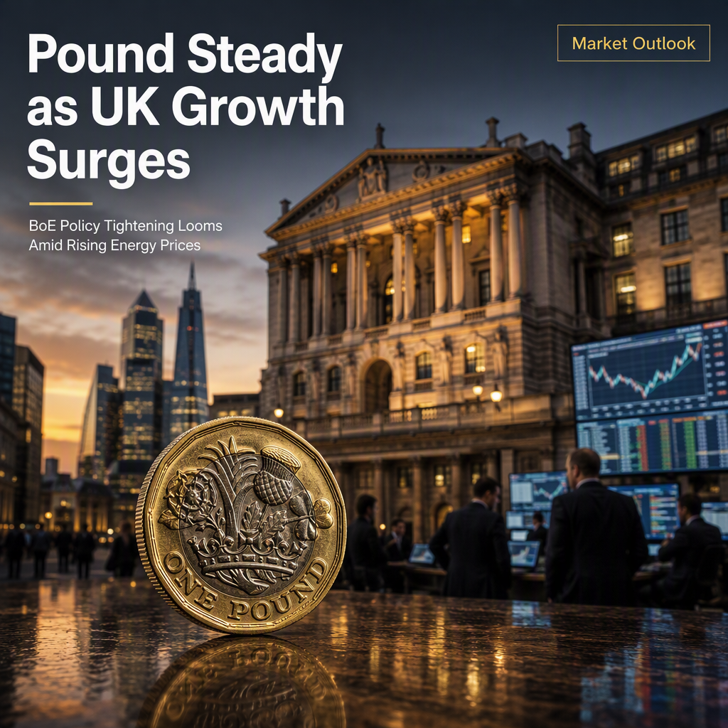 British Pound Holds Firm Amid Stronger UK Growth and Looming BoE Policy Tightening