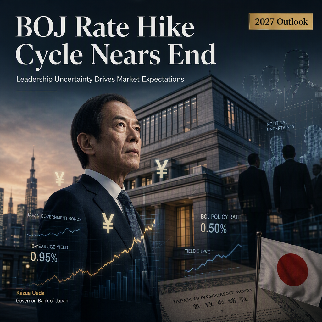 BOJ Rate Hike Cycle Expected to End Before 2027 Leadership Change Amid Political Uncertainty