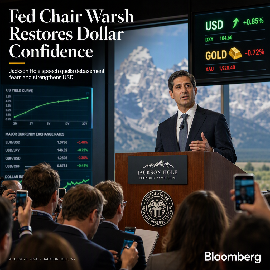 Fed Chair Warsh's Jackson Hole Speech Eases Dollar Debasement Fears, Supports USD