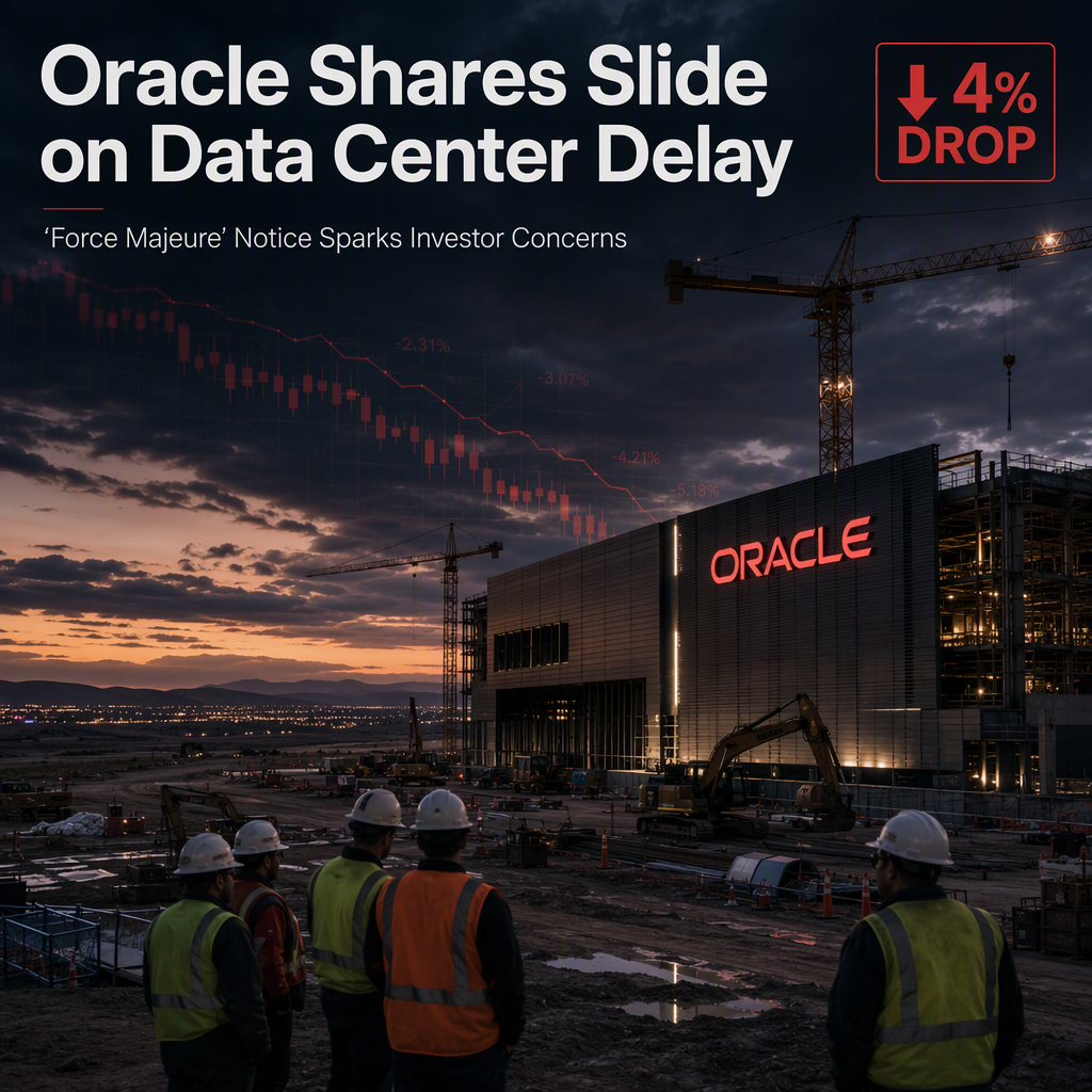 Oracle Shares Slide 4% After 'Force Majeure' Notice on New Mexico Data Center Project
