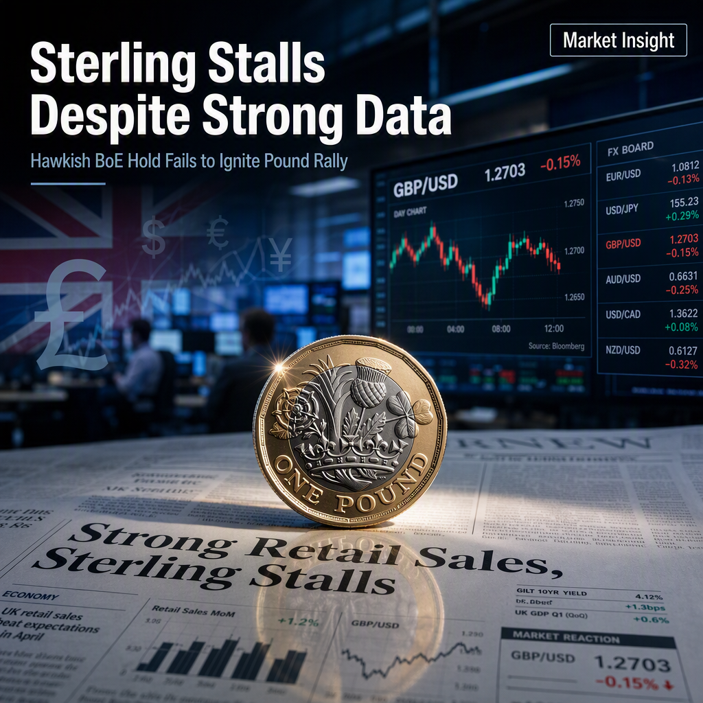 British Pound Sees Limited Upside Despite Strong Retail Sales and Hawkish BoE Hold