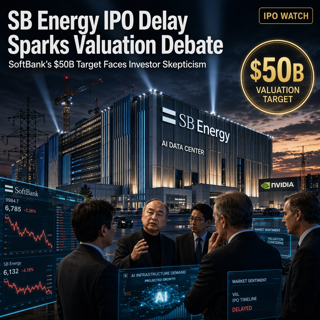 SB Energy IPO Faces Delay Amid $50 Billion Valuation Concerns