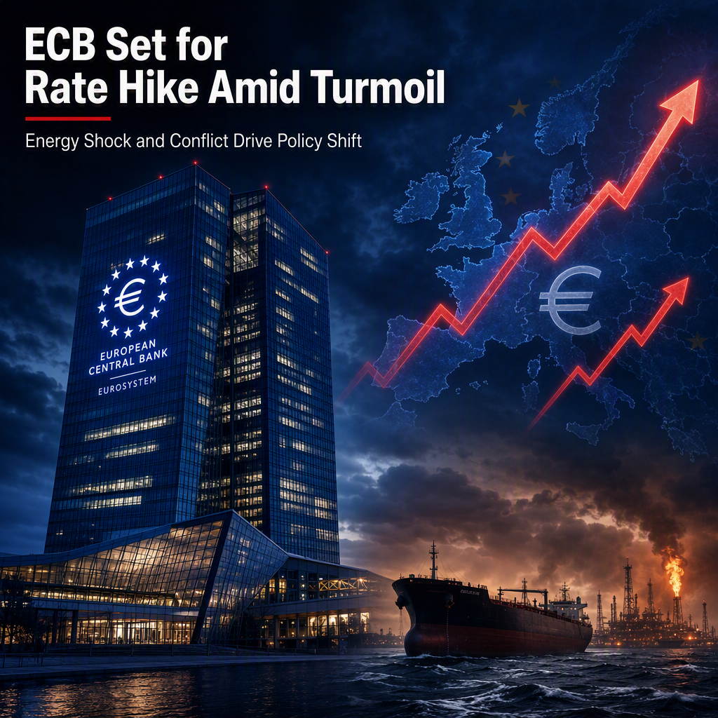 ECB Poised for Rate Hike Amid Middle East Conflict and Surging Eurozone Inflation