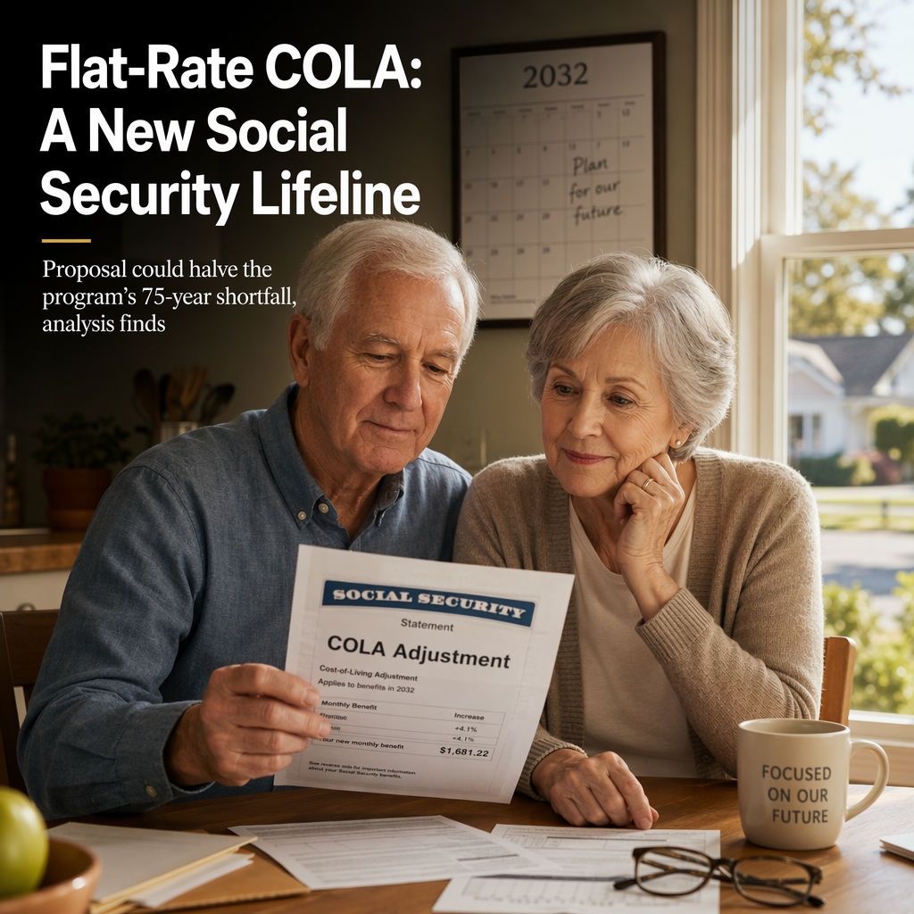 Flat-Rate COLA Proposal Could Halve Social Security's 75-Year Shortfall, Analysis Finds
